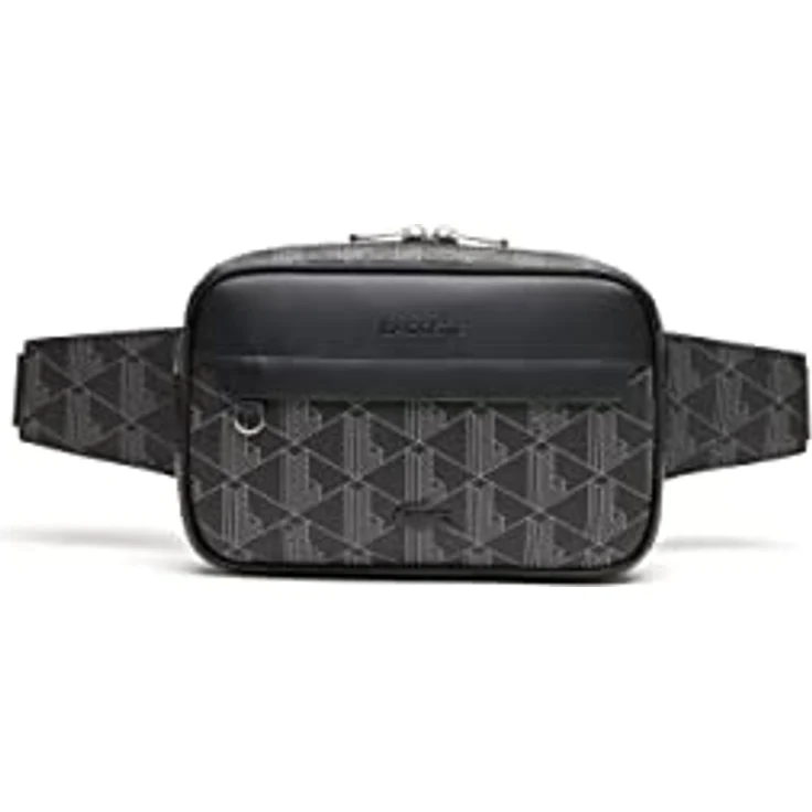 Lacoste The Blend Waist Bag, Umhängetasche mit verstellbarem Gurt, 23 x 15,5 x 5 cm, Monogramm-Aufdruck – Bild 1