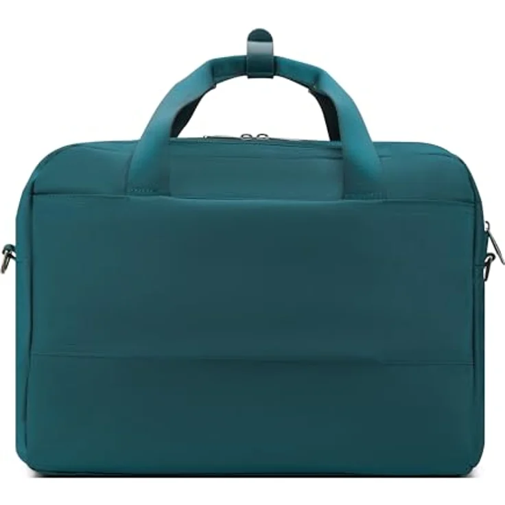 Roncato City 3.0 Schultertasche Umhängetasche aus robustem Polyester, Petrol, mit verstellbarem Umhängeriemen und Reißverschlussfächern – Bild 4
