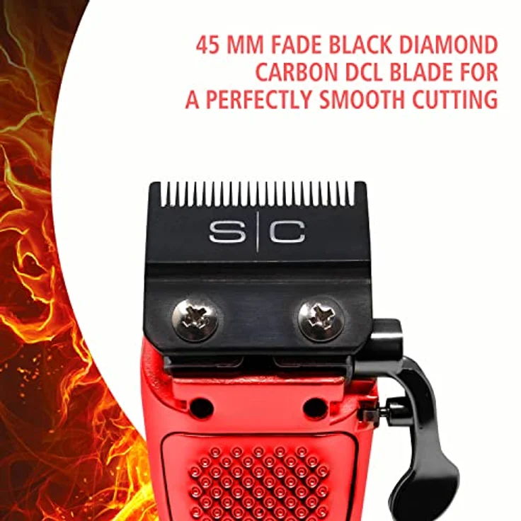 Stylecraft Professional Herrenhaarschneider hergestellt von Gamma Più, Clipper mit Rotationsmotor, 150 Minuten kabelloser Betrieb, verstellbare Klinge, 8 Kämme, Klingenhalter, Stabiles Metallgehäuse – Bild 4