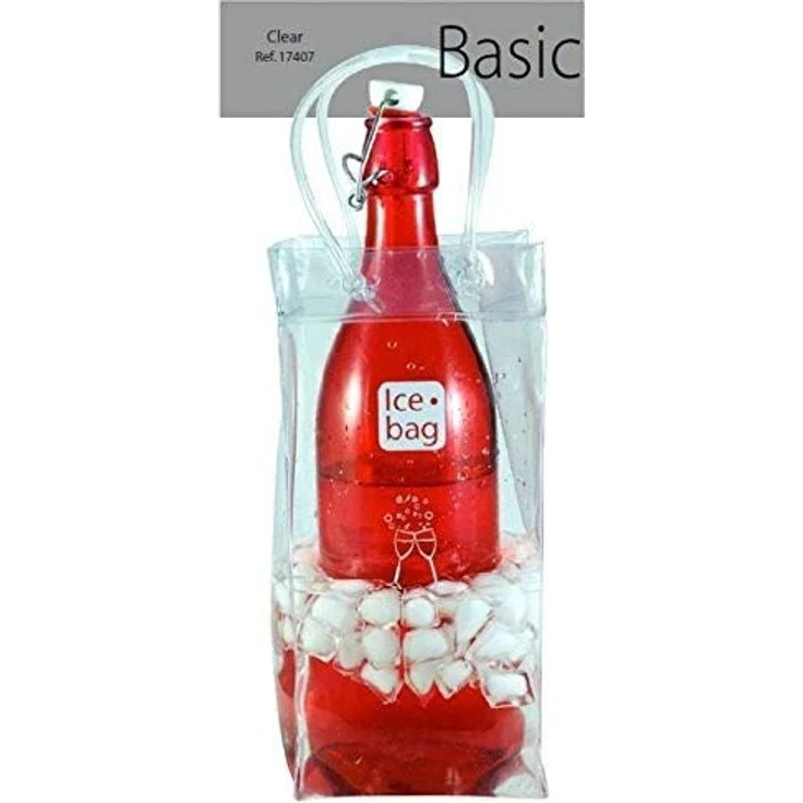 Gimex 17407Ice Bag Basic Flaschenkühler 1klar, 11 x 11 x 26.5 – Bild 5