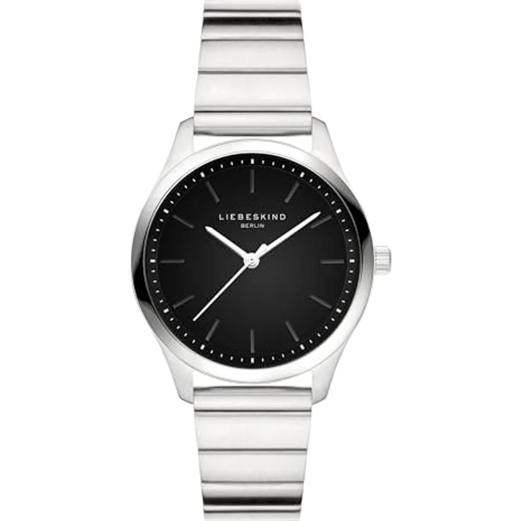 LIEBESKIND Damen Analog Quarz Uhr LT-0450-MQ, Edelstahlgehäuse IP silber teilmattiert, 33 mm, kratzunempfindliches Mineralglas, wasserdicht bis 5 bar, hochwertiges Edelstahlband – Bild 1