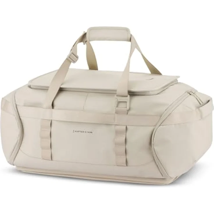 Kapten & Son Lisbon Weekender Reisetasche L, 64 cm, beige, 100% Polyurethan, ideale Reisebegleiterin – Bild 1