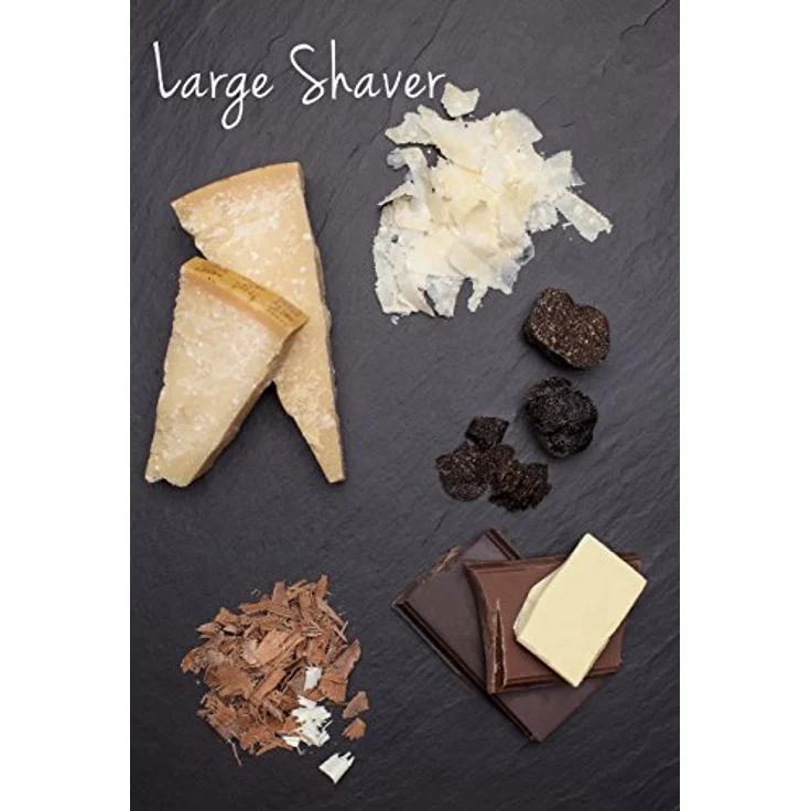 Microplane Große Raspel Reibe Edelstahl Schwarz aus der Gourmet Serie für Hartkäse, Schokolade und Trüffel – Bild 5