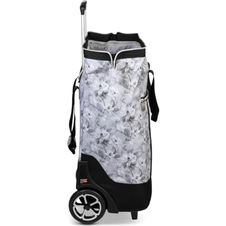 Punta Big Wheel Einkaufstrolley, 62 cm, 100% Polyester, hellgrau-graubraun – Bild 3