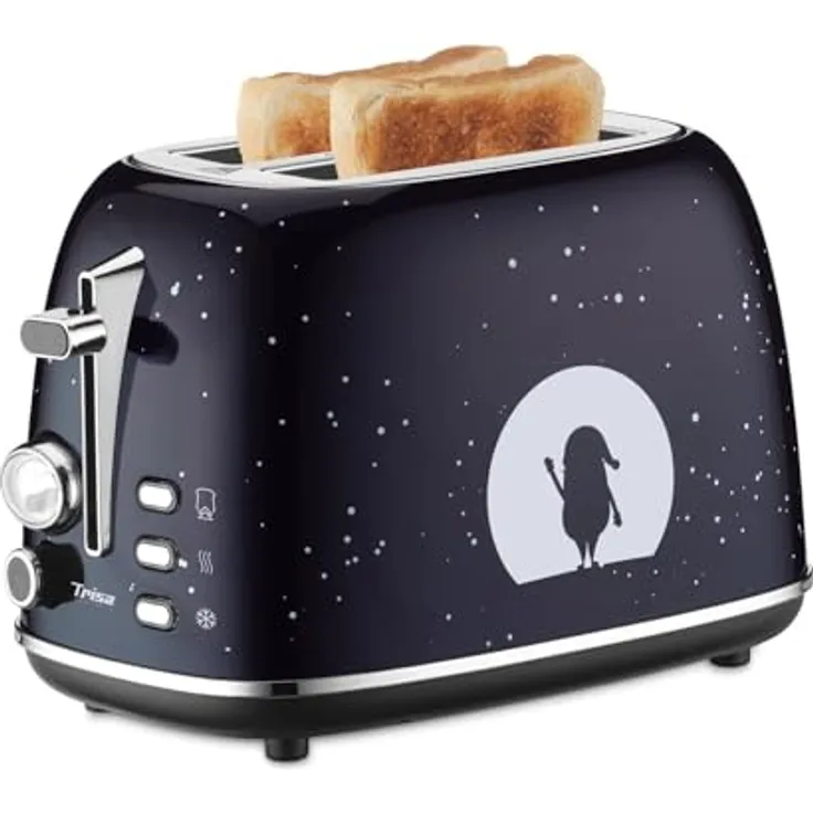Trisa Electronics X-Mas Nights Toaster (7371.8812) - 6 Bräunungsstufen, winterliches Weihnachtsdesign