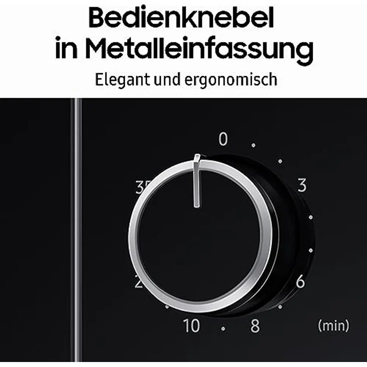 Samsung Solo-Mikrowelle, 700 W, Epoxy-Garraum mit 20 l Volumen, 5 Leistungsstufen, Defrost, Schwarz, MS20A3010AL/EG – Bild 5