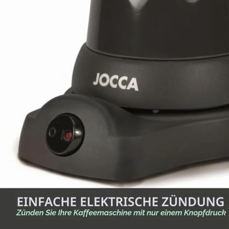 Jocca elektrische Espresso Kaffeemaschine, Espressokanne, Schwarz – Bild 4