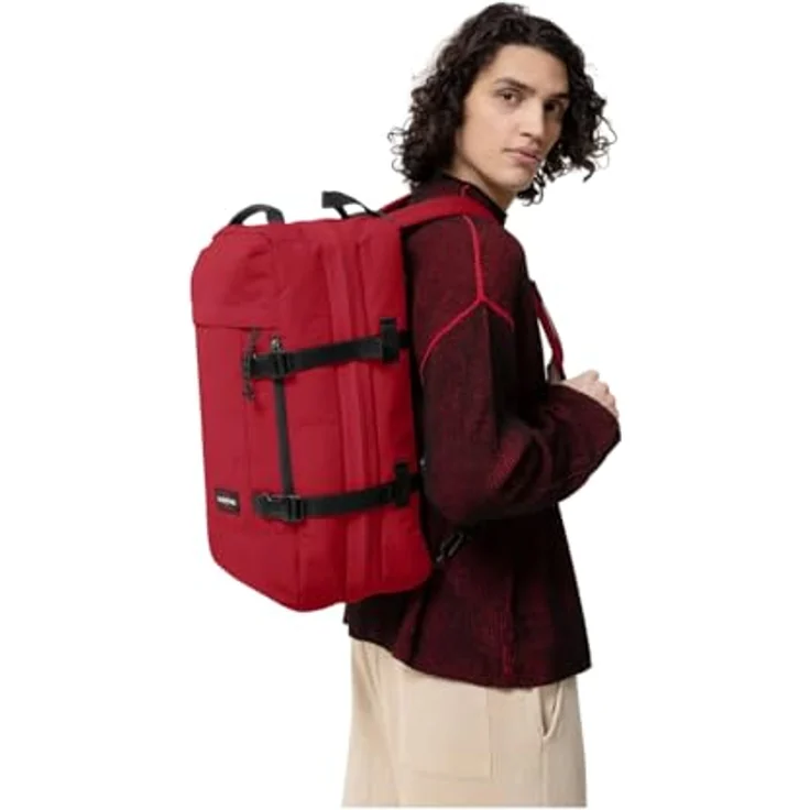 Eastpak Travelpack Weekender Reisetasche, 33 cm x 23 cm x 51 cm, rot, 100% Polyester – Bild 5