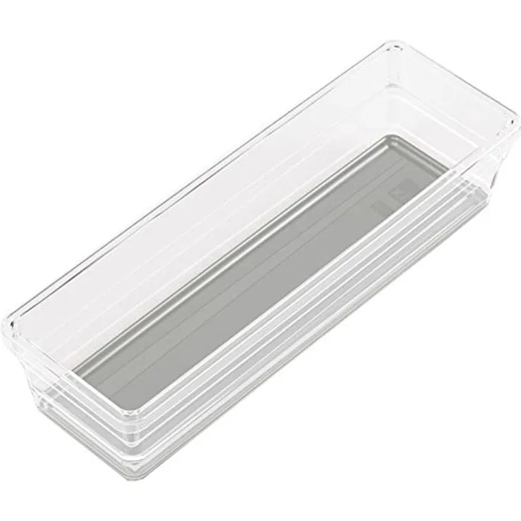KIS Sortierbox Sistemo 7,5x22,7 cm in transparent-grau, Plastik, 7.5x22.5x5 cm