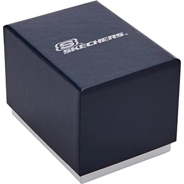 SKECHERS Herren Analog Quartz Uhr SR5142, 44 mm Gehäuse, schwarzes Silikonarmband, wasserdicht bis 50 m – Bild 4