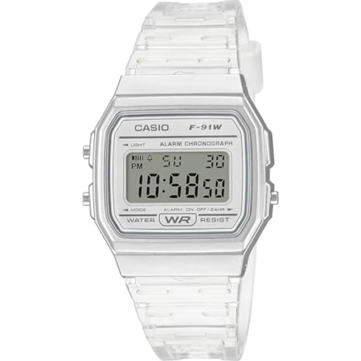 Casio Unisex Uhr F-91WS-7EF Resin weiß – Bild 2