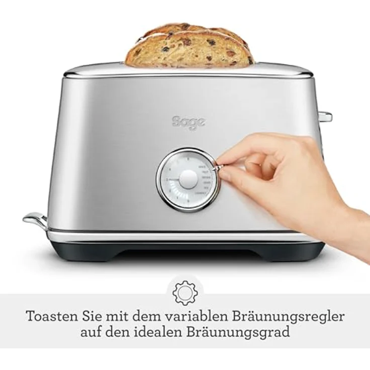 SAGE STA735 Toast Select Luxe 2-Scheiben-Toaster mit LED-Fortschrittanzeige, Gebürsteter Edelstahl – Bild 4