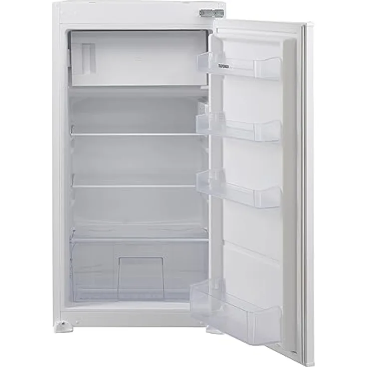 TELEFUNKEN EKG102S147E Einbaukühlschrank mit 4-Sterne-Gefrierfach | 102cm Nische | Schlepptür-Technik | 139 Liter Nutzinhalt | Temperaturregelung | Weiß