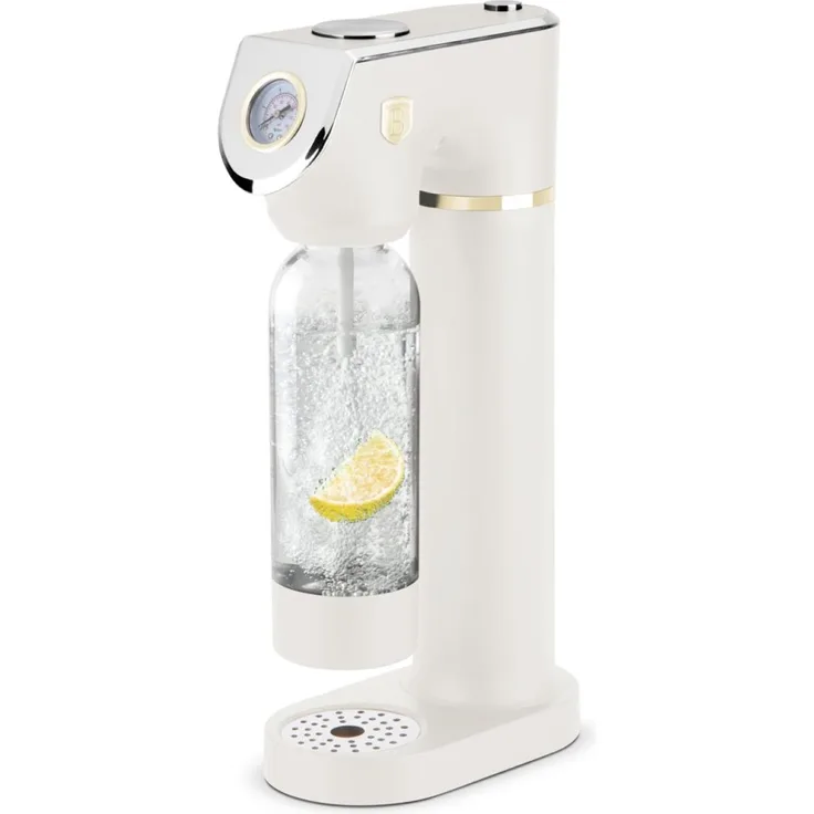 Berlinger Haus SODABAR Wassersprudler matt cream Sahara Collection mit integriertem Barometer, inkl. 2 Flaschen (1L und 0,5L)