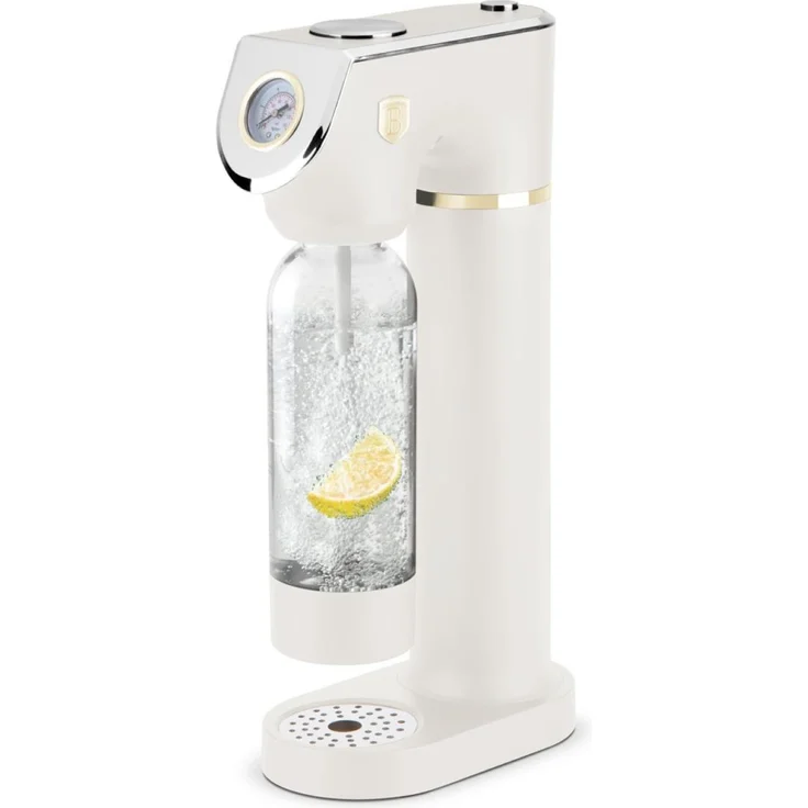 Berlinger Haus SODABAR Wassersprudler matt cream Sahara Collection mit integriertem Barometer, inkl. 2 Flaschen (1L und 0,5L) – Bild 1