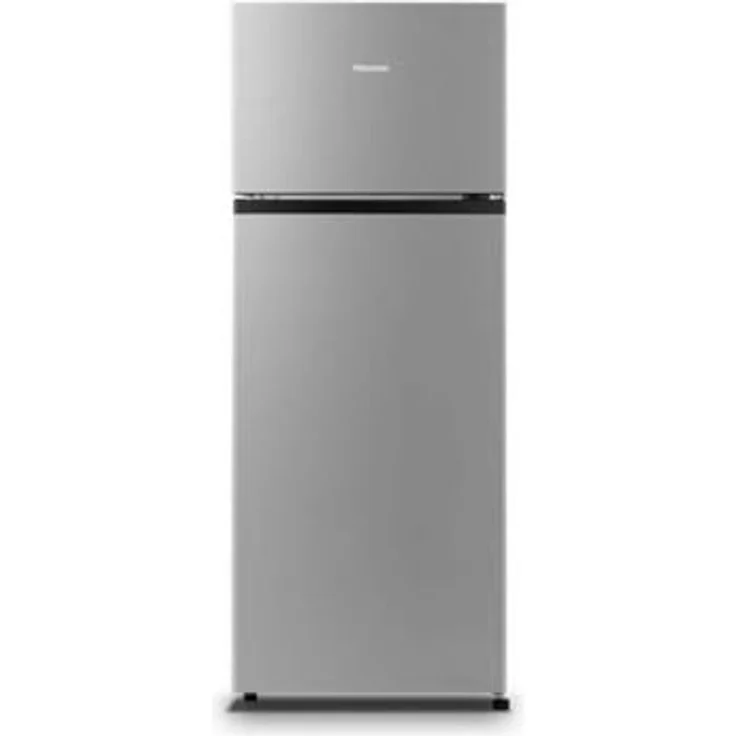 Hisense RT267D4ADE, Kühl- und Gefrierkombination, freistehend, 228 LT, Energieeffizienz E, silber – Bild 1