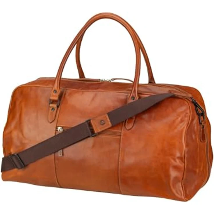 Greenburry Newport Weekender Reisetasche, 54 cm, 100% Leder, braun – Bild 2