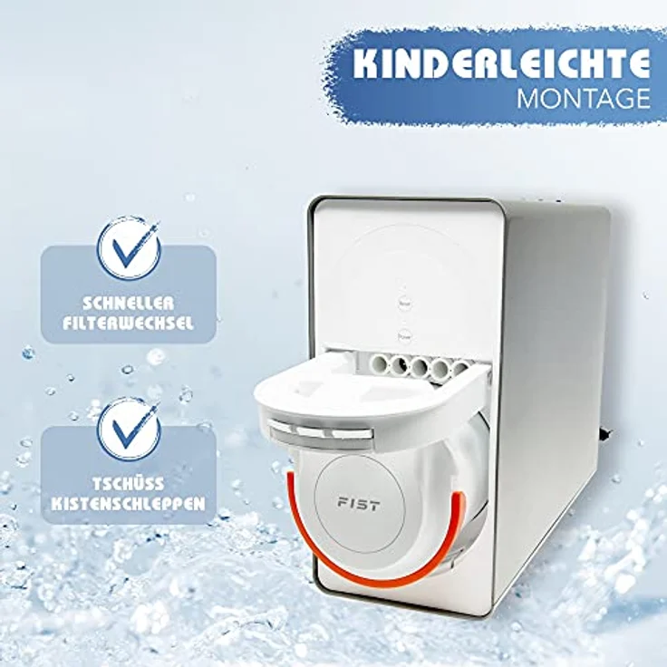 Aquintos Wasseraufbereitung Wasserbar Umkehrosmoseanlage zur Trinkwasseraufbereitung, kompaktes Design, 5-stufiges Filtersystem – Bild 5