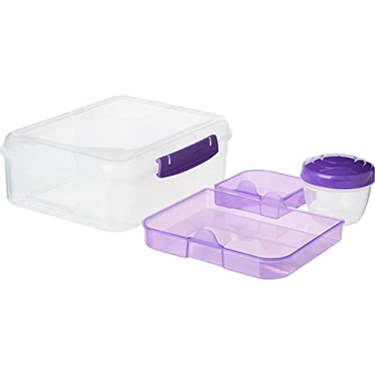 Sistema Bento Lunchbox to Go mit Fruit-Joghurt Topf, mehrfarbig, 1,65 Liter (sortiert) – Bild 4