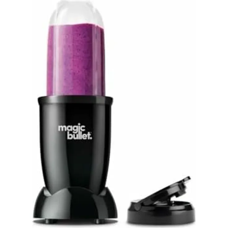 NutriBullet MBR04B, Kompakter Standmixer mit 0,56 L Schüsselkapazität, Edelstahlklingen und Pulsfunktion, Schwarz