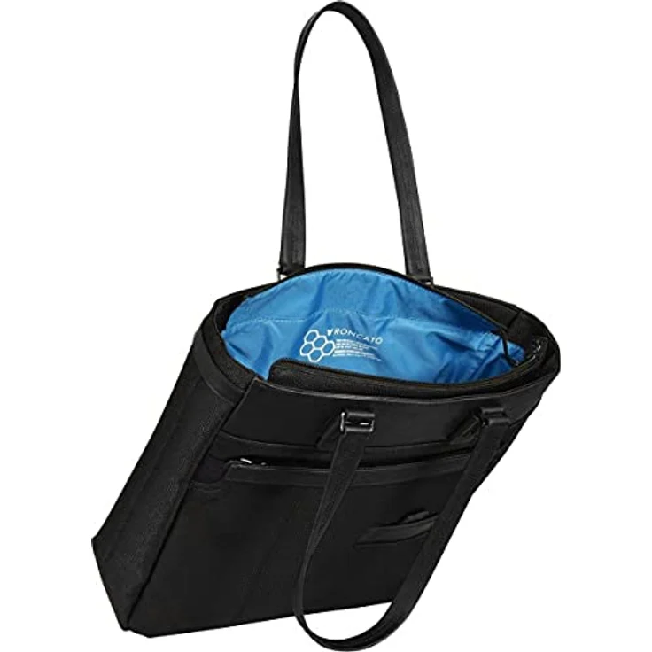 Roncato Harvard Shopper Aktentasche, Kunstleder mit Tablet Fach, 35 cm, schwarz – Bild 3