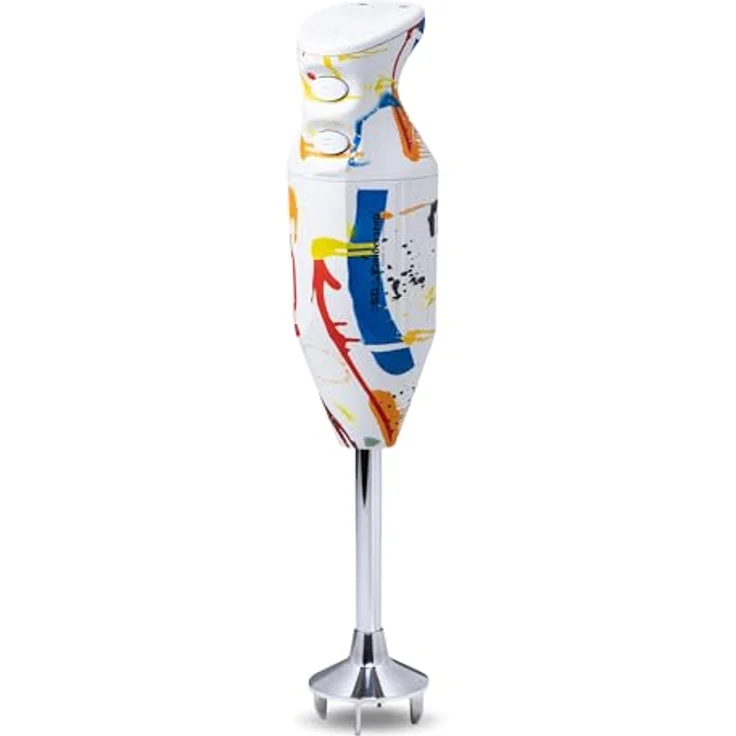 ESGE Zauberstab 91001 Design Edition Color-Art, Stabmixer mit 200W AC-Motor, 2-stufig, 17.000 U/min, Zubehörset inklusive Stativ und Multimesser, Made in Switzerland – Bild 1