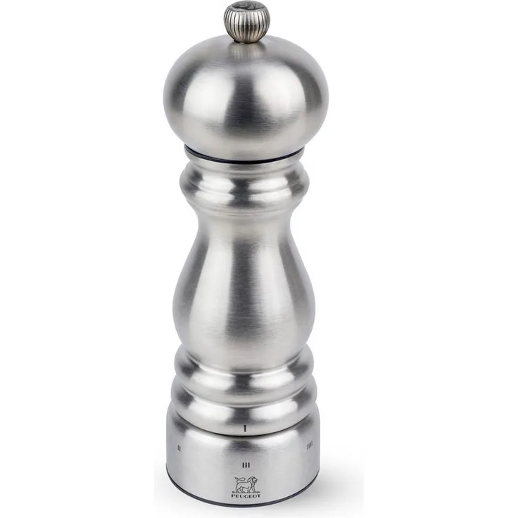 PEUGEOT Salzmühle PARIS CHEF 18cm Edelstahl Silber uSelect Zirkonia-Mahlwerk