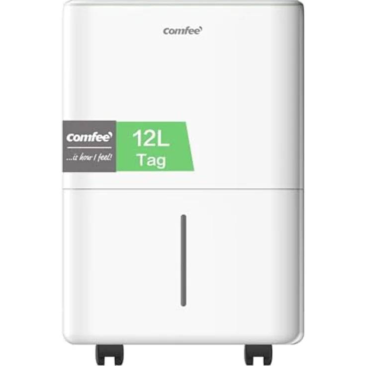 Comfee Luftentfeuchter 12L/Tag für Räume bis 20m², leise 36 dB, Auto-Abtauung, kompakt – Bild 1