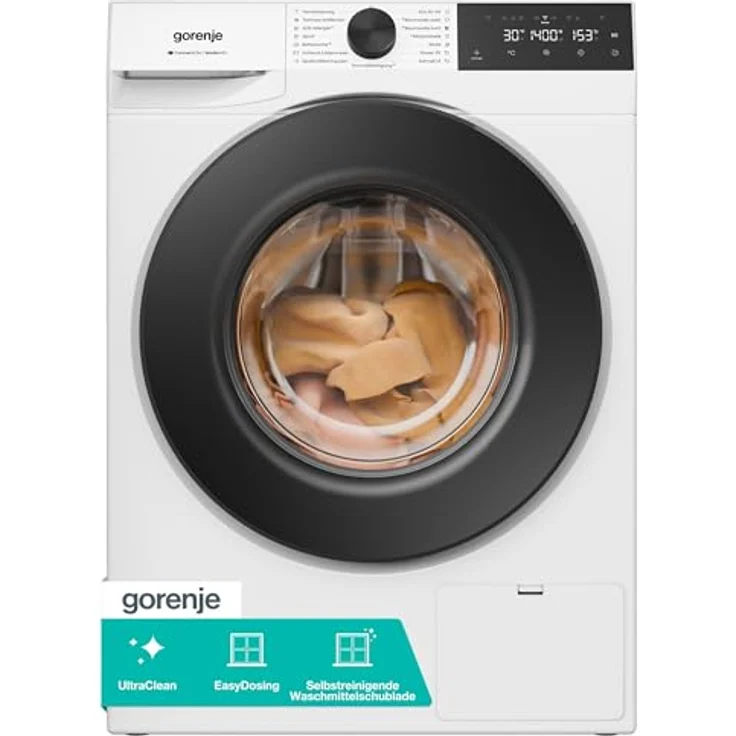 Gorenje W5G484A3P1 Waschmaschine 8 kg, 1400 U/min., WiFi-fähig, AdaptTech, UltraClean, weiß – Bild 1