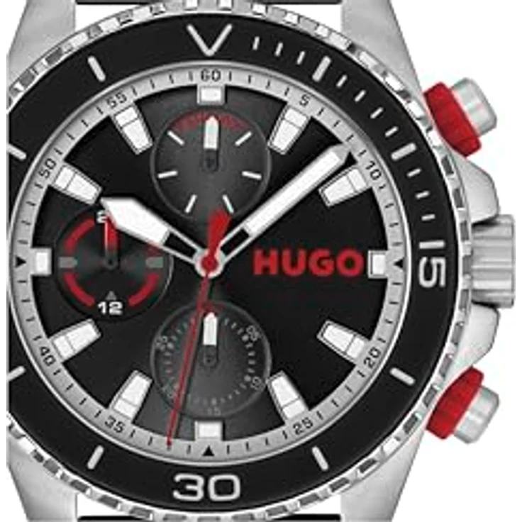 HUGO Multifunktionsuhr #DIVE 1530427, Quarzuhr mit Silikonarmband, analog für Herren, modernes Design – Bild 4