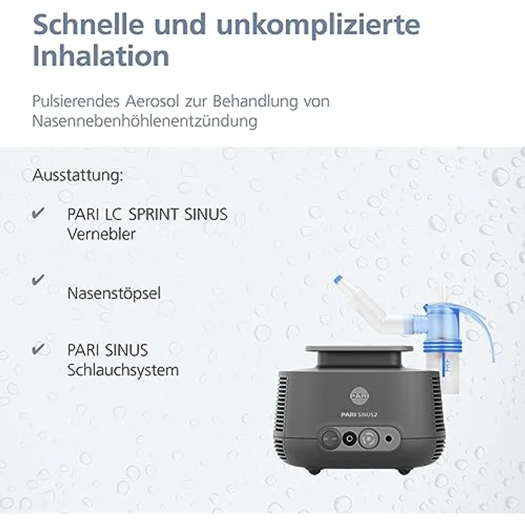 PARI Sinus 2, Elektrischer Dampfinhalator – Bild 4