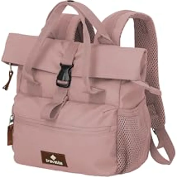 Travelite Basics City Rucksack, 27 cm, pink, 100% Polyester, kompakte Größe 20 cm x 10 cm