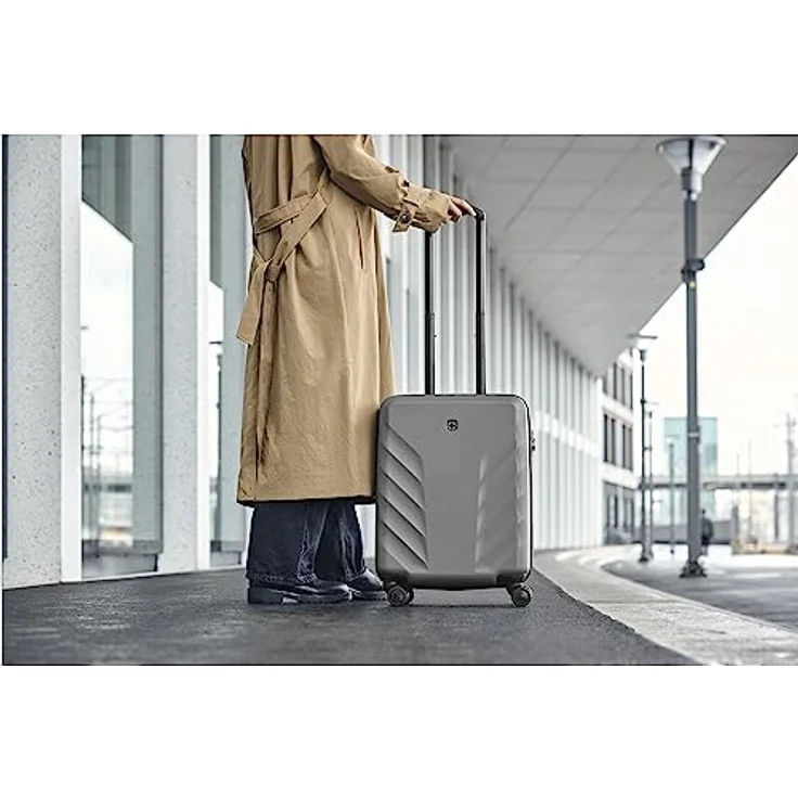 WENGER Motion Handgepäck, Aschgrau - stilvoll & funktional, 360° Spinner Wheels, Aschgrau, Einheitsgröße, Business – Bild 2