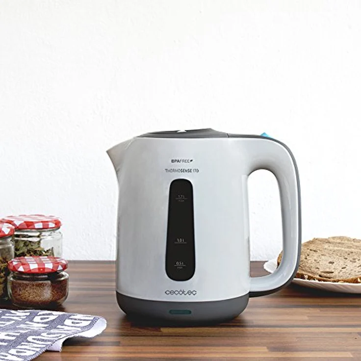 Cecotec Wasserkocher ThermoSense 170, 1,7 Liter Fassungsvermögen, BPA-frei, Abnehmbarer Kalkfilter und doppeltes Sicherheitssystem – Bild 2
