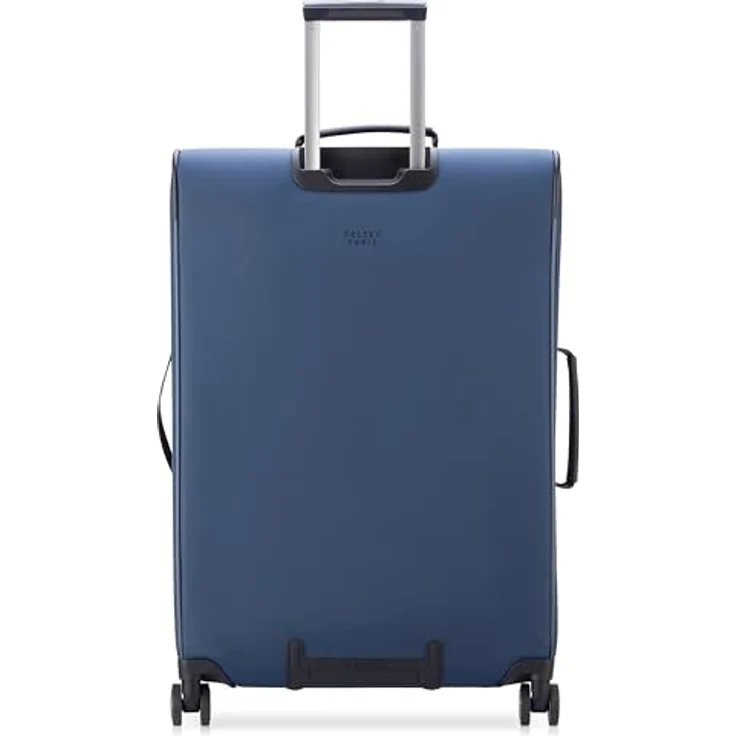 DELSEY Paris Turenne Soft, erweiterbarer weicher Koffer, 76 cm x 50 cm x 33 cm, XL, Blau, wasserabweisend, mit RPET-Innenfutter und 10-jähriger Garantie – Bild 3
