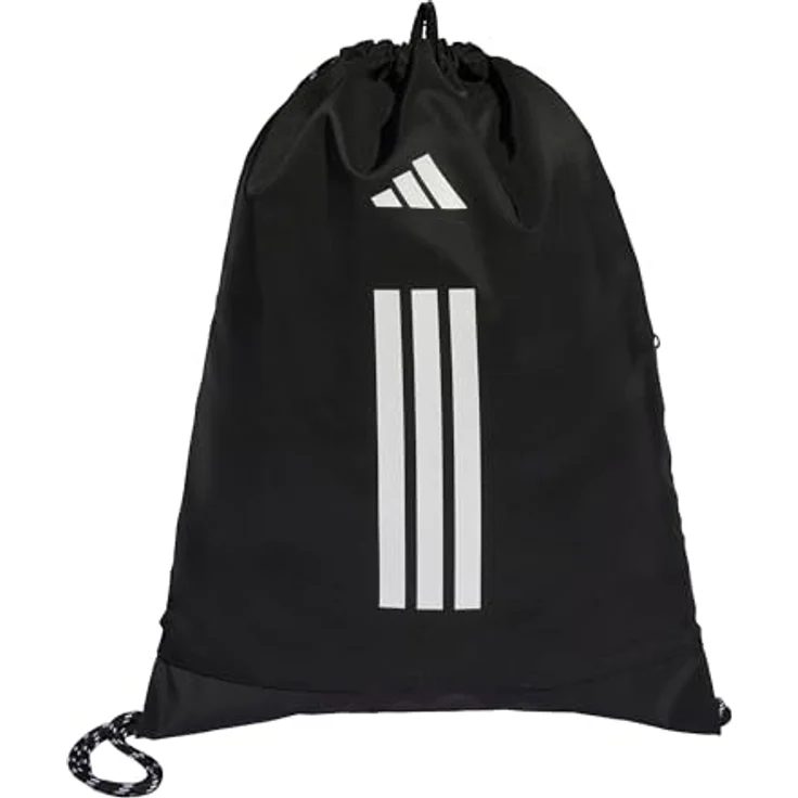 adidas Sportswear POWER GYMSACK, Sportschultasche aus strapazierfähigem Ripstop-Material, schwarz – Bild 1