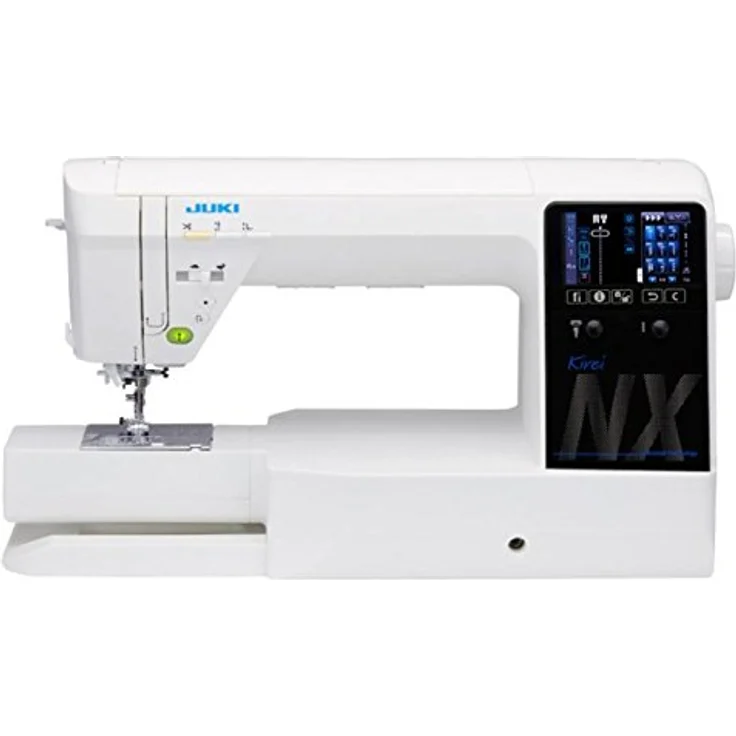 Juki HZL NX7 Kirei Computer Nähmaschine, 351 Stickmuster, 20 Knopflöcher, 4 Nähalphabete, blau – Bild 2