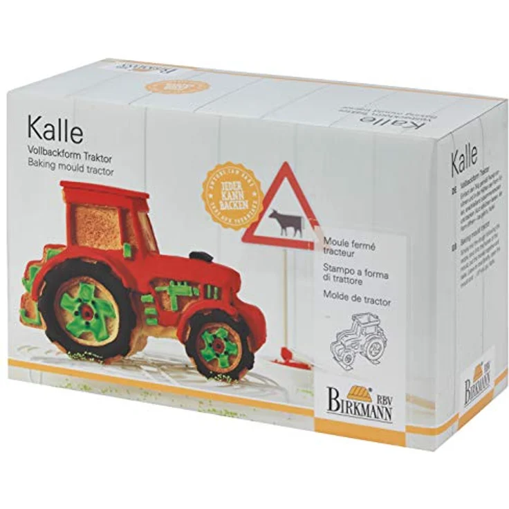 Birkmann 211834 Vollbackform Kalle, der Traktor, 25 x 15 x 10 cm (L x H x B) – Bild 3