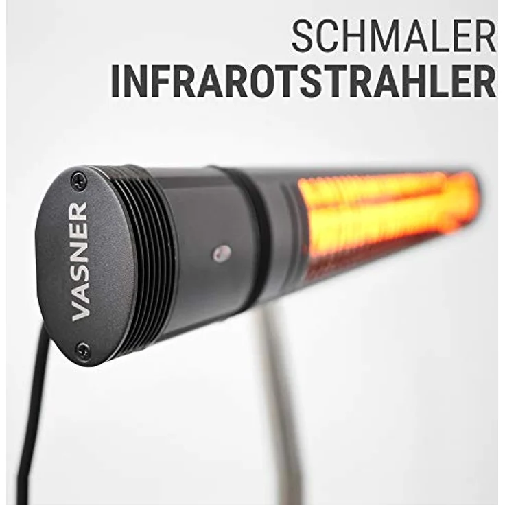 Vasner SlimLine X20 Infrarot-Heizstrahler schwarz, Heizstrahler – Bild 3