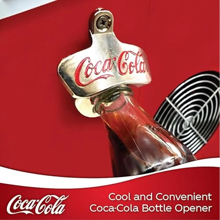 Salco Coca-Cola Eiswürfelmaschine SEB-14CC, Rot, Eiswürfel in 8-13 Minuten, mit Flaschenöffner COCA-COLA – Bild 5