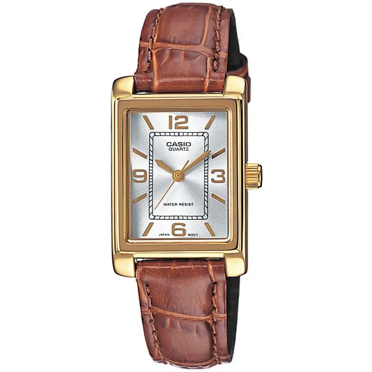 CASIO TIMELESS COLLECTION Quarzuhr LTP-1234PGL-7AEG, Damenuhr mit zeitlosem Design
