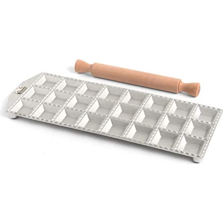 Marcato RA-Q50X24-CLS 50x24 Quadrat Ravioliform, Aluminum, Silber – Bild 2