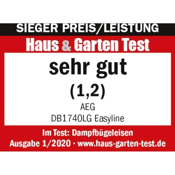AEG DB 1740LG Dampfbügeleisen (2400 Watt, 110g Dampfstoß, 0-30g Dampf-Min., Restwärmeanzeige, Keramik Bügelsohle, Gleitfähigkeit, 250 ml Wassertank, 2 m Kabel, Anti-Kalk System, hellgrün-weiß) – Bild 2