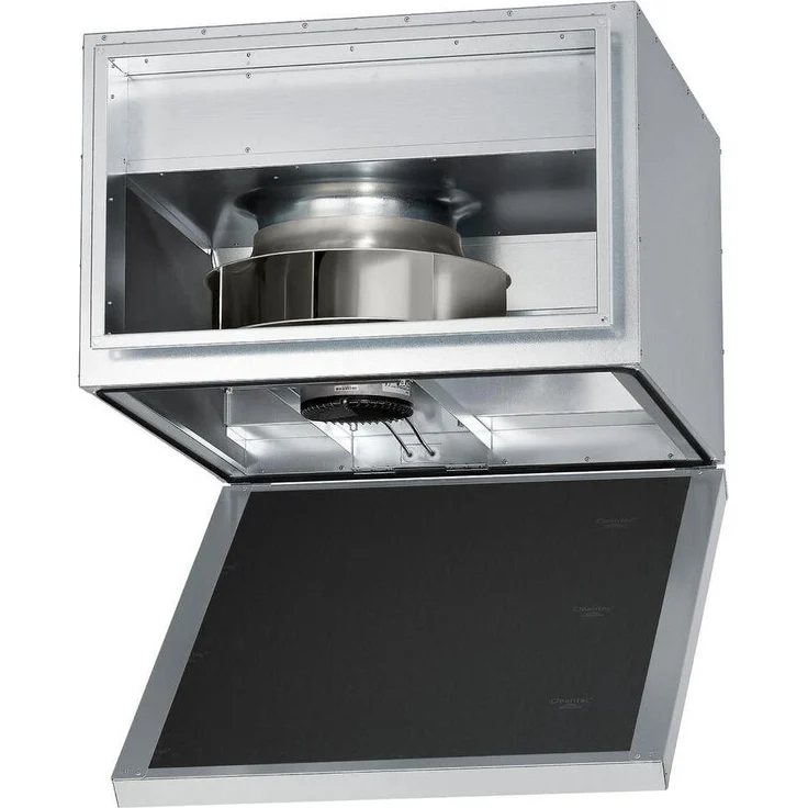 Helios SKRW EC 355/60/30 SILENT, schallgedämpfter Kanalventilator mit drehzahlregelbarem EC-Außenläufermotor und elektronischer Temperaturüberwachung