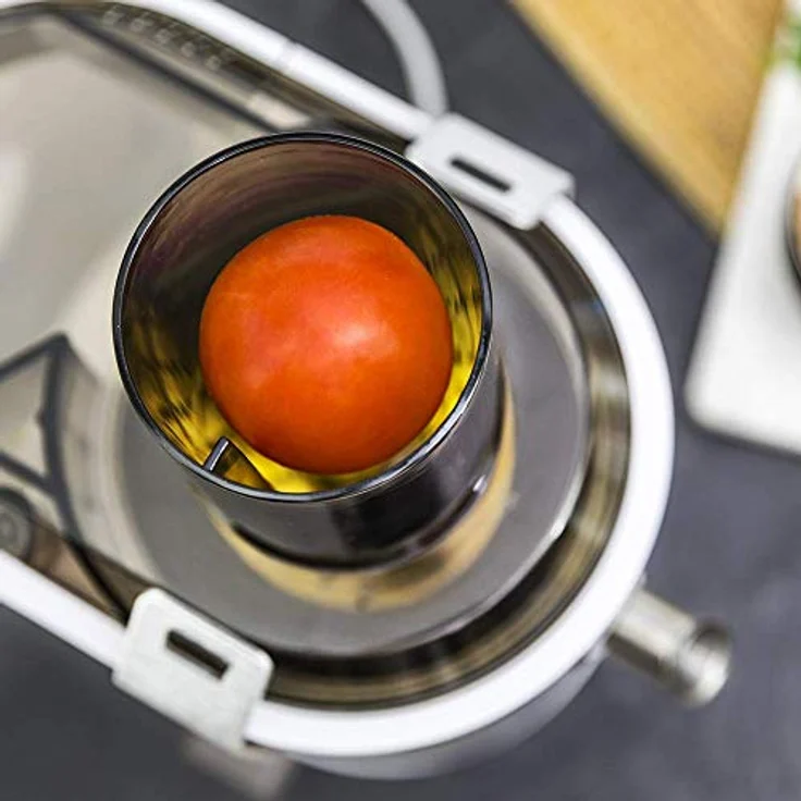 Cecotec Orbital Entsafter Extreme Titanium 19000 XXL Orbitalmischer, um den Saft von Obst und Gemüse zu extrahieren. Mit 19.000 U - min und 1000 W maximaler Leistung. Titanium-Beschichtung auf der Scheibe. XL Eingangskanal. ExtremeTitanium 19000 – Bild 6