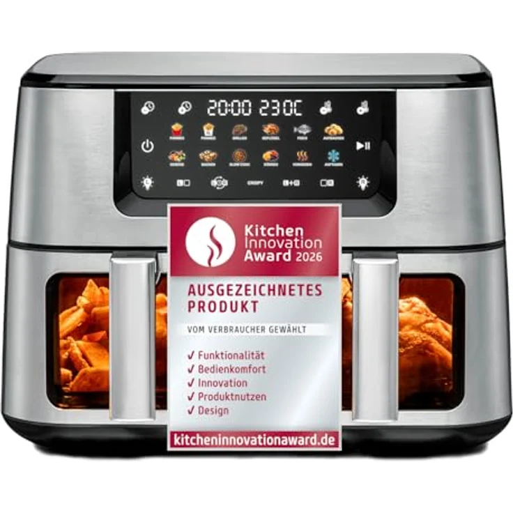 Elektro-Fritteuse PROFESSIONAL II | 2 Becken 2 Körbe 20 Ltr | 400 Volt 16 2 Kw