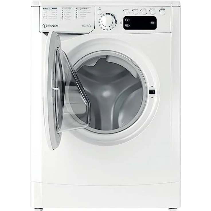 Indesit EWDE 861483 W IT N, Waschtrockner, Freistehend, Frontlader, 8 kg Waschkapazität, 6 kg Trockenkapazität, Weiß, mit Schnellprogrammen – Bild 4