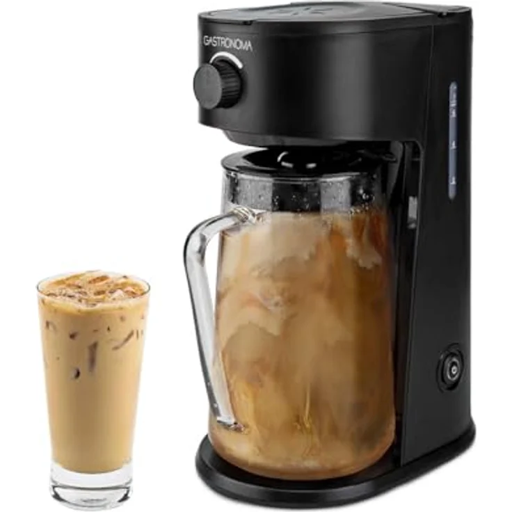 GASTRONOMA Iced Coffee & Tea Maker 2,5L Glaskanne, Korbfilter, einstellbare Brühstärke, Abschaltautomatik – Bild 11