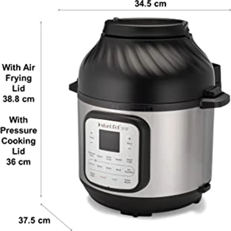 Instant Pot Duo Crisp + Heißluftfritteuse 11-in-1 Elektro-Multikocher 7,6 L - Multikocher mit 11 Kochprogrammen, 5,7 Liter Fassungsvermögen – Bild 3