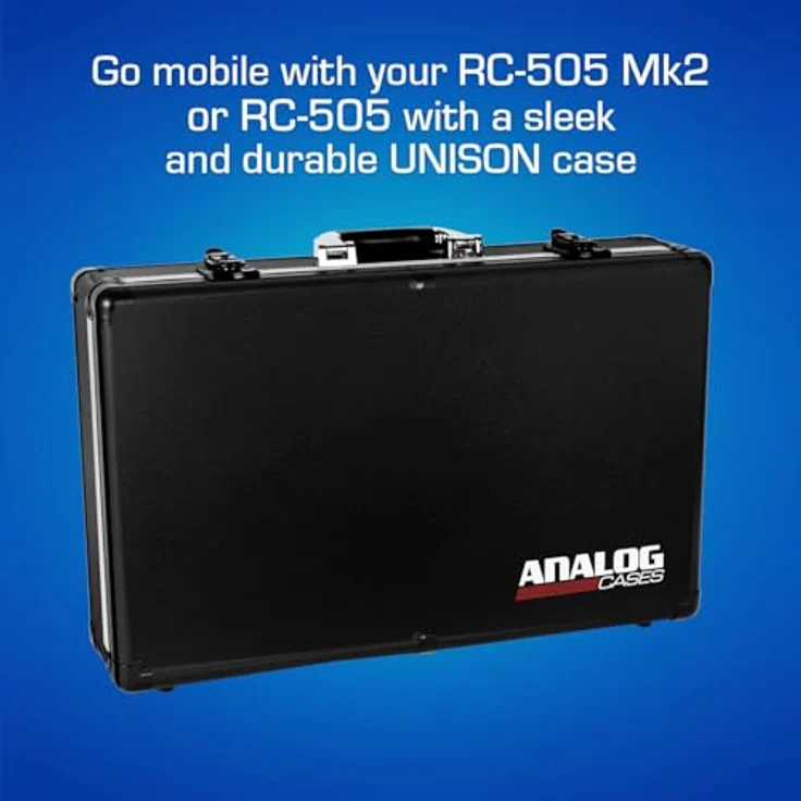 Analog Cases Unison Case für Boss RC-505 MK2, robuster Hartschalenkoffer mit Schaumstoffpolsterung, schwarz – Bild 2
